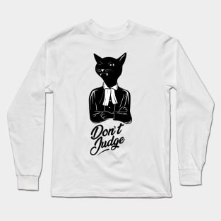 Cat Judge Long Sleeve T-Shirt